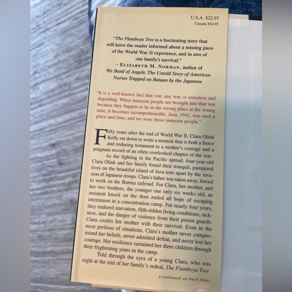 The Flamboya Tree: Memories of a Mother’s Wartime Courage by Clara Olink Kelly - Picture 4 of 5